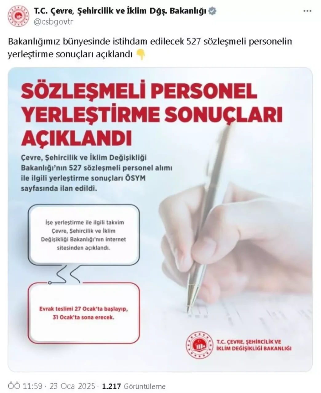 bakanlik 527 sozlesmeli personel istihdamina 18293072 amp