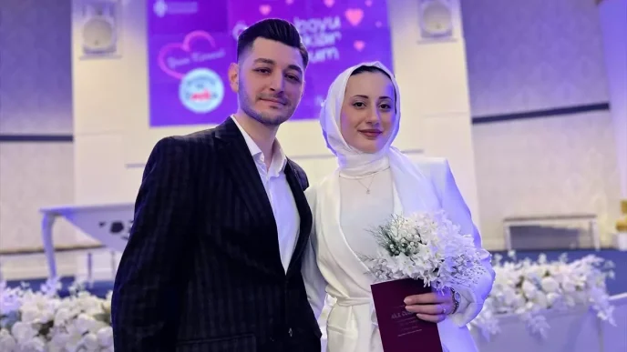 Istanbulda 14 Subat Sevgililer Gununde 407 cift evlendi