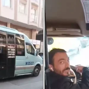 Yolcularin hayatini riske attilar Umraniye039de minibus soforleri birbiriyle yaristi