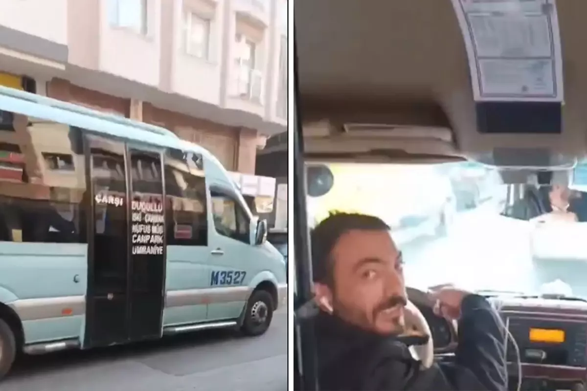 Yolcularin hayatini riske attilar Umraniye039de minibus soforleri birbiriyle yaristi