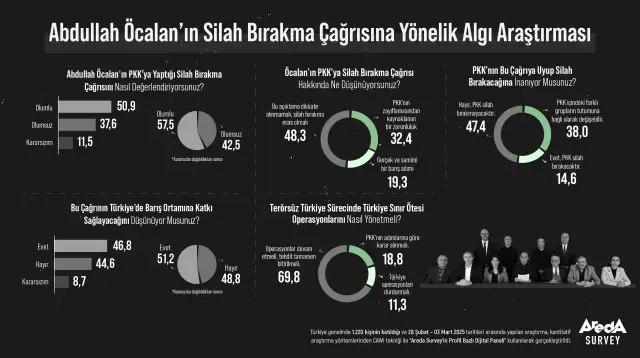 Öcalan'ın çağrısından sonra 'PKK silah bırakır mı?' anketi yapıldı! İşte çıkan sonuç