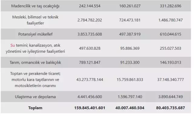 Mükellefler geçen yıl en çok imalat sektöründe vergi matrahını eksik beyan etti