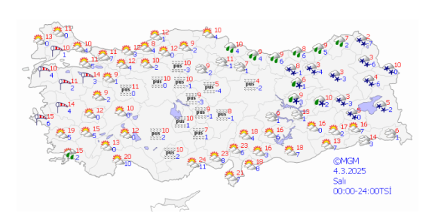 ANKARA HAVA DURUMU | 4 Mart Ankara'da hava nasıl olacak? Ankara günlük ve 5 günlük hava durumu tahmini