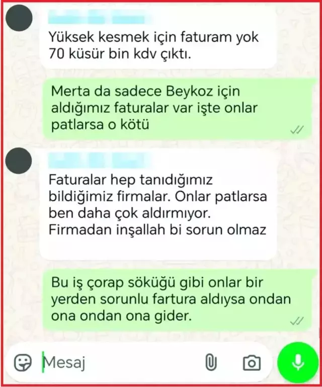 Beykoz Belediyesi'ndeki ihale yolsuzluğu WhatsApp yazışmalarında