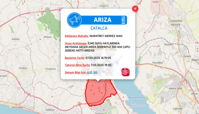 İstanbul ÇATALCA su kesintisi! 7-8 Mart İSKİ Çatalca su kesintisi ne zaman bitecek, sular ne zaman gelecek?