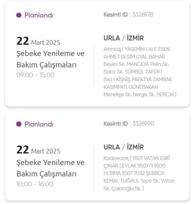 İzmir GEDİZ elektrik kesintisi! 22 Mart İzmir'de elektrik kesintisi ne zaman bitecek, elektrikler ne zaman gelecek?