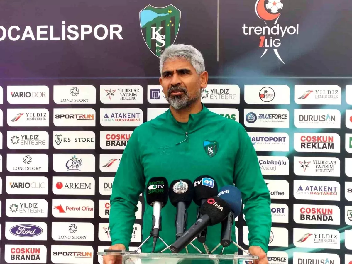 Kocaelispor Teknik Direktoru Ismet Tasdemir Zor bir mac bizi bekliyor