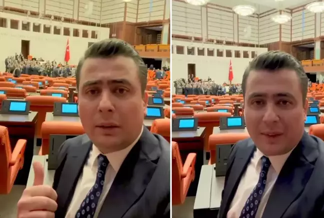 Meclis'ten video çekip paylaşan Osman Gökçek'in sözleri muhalefet cephesini kızdırdı