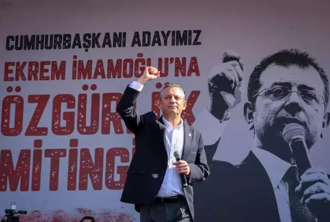 CHP lideri Özel: Her hafta sonu İmamoğlu'na özgürlük mitingi yapacağız 3 CHP lideri Özel: Her hafta sonu İmamoğlu'na özgürlük mitingi yapacağız