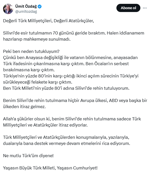 Sarıgül: Özdağ Bakanlığın verdiği yemekleri almayıp kantinden besleniyor