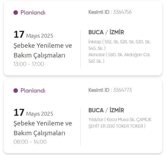 İzmir GEDİZ elektrik kesintisi! 17 Mayıs İzmir'de elektrik kesintisi ne zaman bitecek, elektrikler ne zaman gelecek?