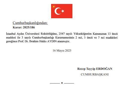 Cumhurbaşkanı Erdoğan, 7 üniversiteye rektör atadı