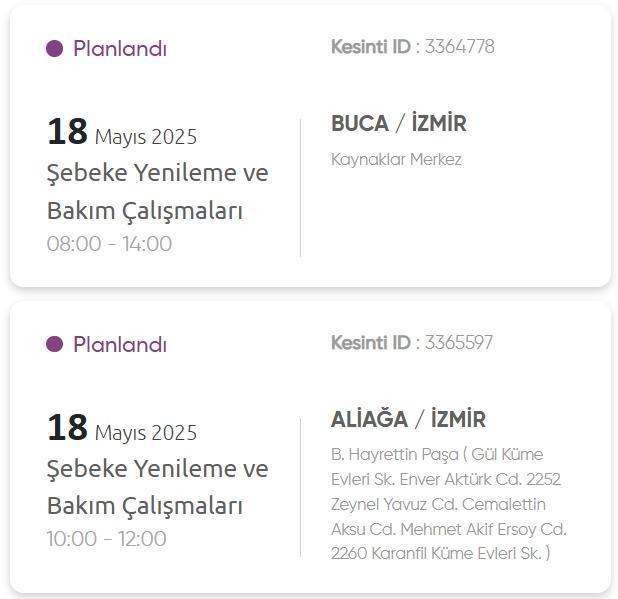 İzmir GEDİZ elektrik kesintisi! 17 Mayıs İzmir'de elektrik kesintisi ne zaman bitecek, elektrikler ne zaman gelecek?