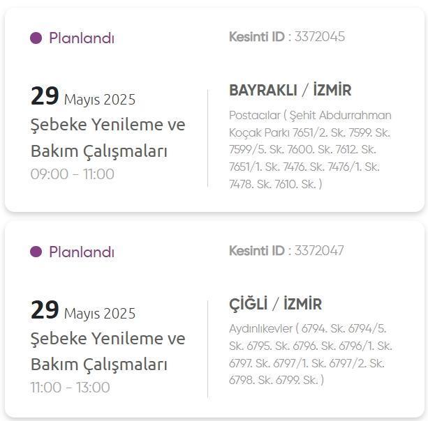 İzmir GEDİZ elektrik kesintisi! 29 Mayıs İzmir'de elektrik kesintisi ne zaman bitecek, elektrikler ne zaman gelecek?