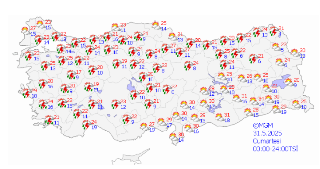 ANKARA HAVA DURUMU | 31 Mayıs Ankara'da hava nasıl olacak? Ankara günlük ve 5 günlük hava durumu tahmini!