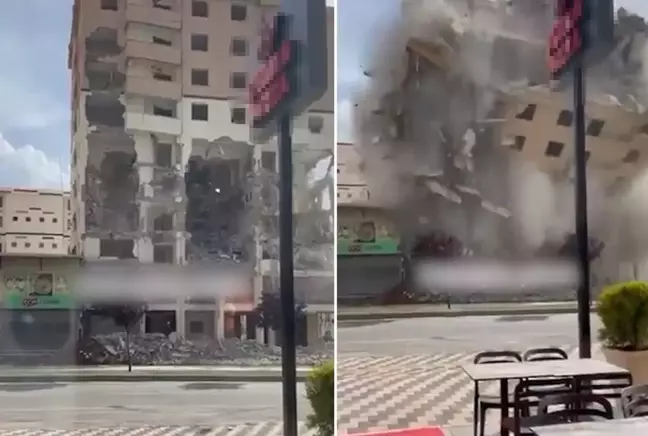 Hasarlı binanın kontrollü olduğu söylenen yıkımı tartışma yarattı 3 Hasarlı binanın kontrollü olduğu söylenen yıkımı tartışma yarattı
