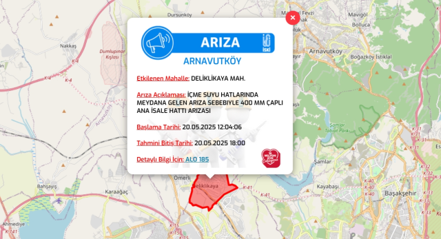İstanbul ARNAVUTKÖY su kesintisi! 20-21 Mayıs İSKİ Arnavutköy su kesintisi ne zaman bitecek, sular ne zaman gelecek?
