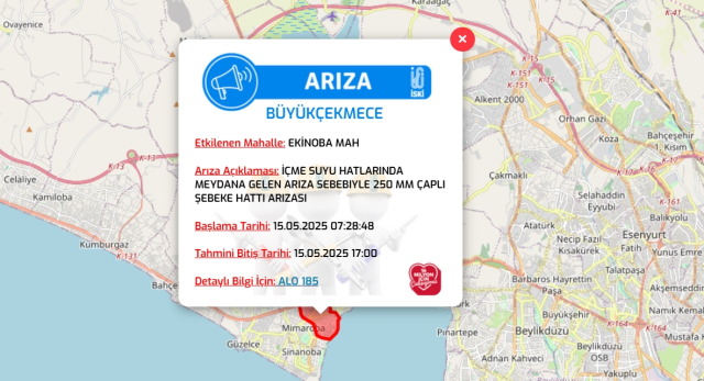 İstanbul BÜYÜKÇEKMECE su kesintisi! 15-16 Mayıs İSKİ Büyükçekmece su kesintisi ne zaman bitecek, sular ne zaman gelecek?