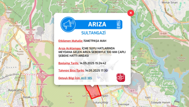 İstanbul SULTANGAZİ su kesintisi! 14-15 Mayıs İSKİ Sultangazi su kesintisi ne zaman bitecek, sular ne zaman gelecek?