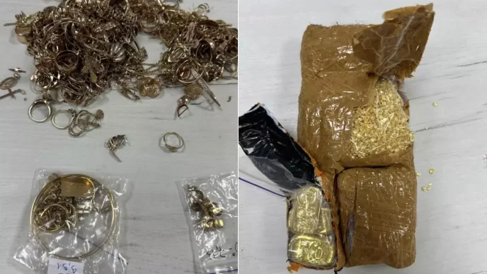 Kilolarca altin Turkiye sinirinda yakalandi