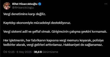 Şimşek'in 'Şehirlerin giriş çıkışlarına maliyeci koyacağız' sözlerine iş dünyasından ilk yorum