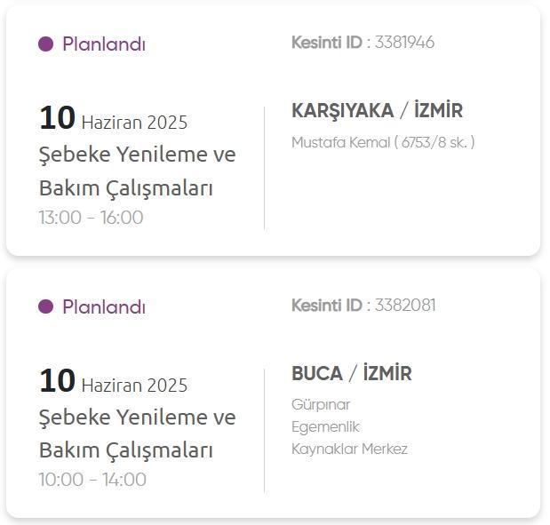İzmir GEDİZ elektrik kesintisi! 5 Haziran İzmir'de elektrik kesintisi ne zaman bitecek, elektrikler ne zaman gelecek?