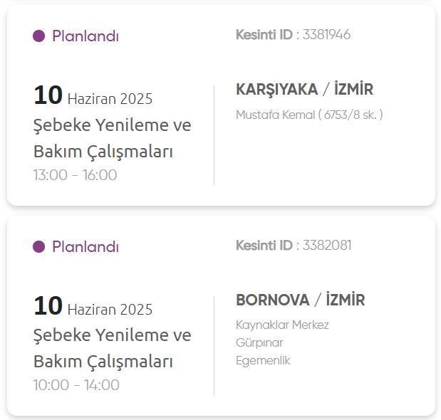 İzmir GEDİZ elektrik kesintisi! 7 Haziran İzmir'de elektrik kesintisi ne zaman bitecek, elektrikler ne zaman gelecek?