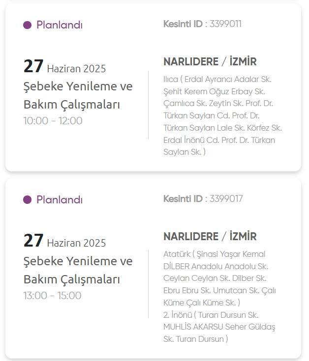 İzmir GEDİZ elektrik kesintisi! 27 Haziran İzmir'de elektrik kesintisi ne zaman bitecek, elektrikler ne zaman gelecek?