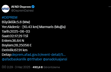 3 Haziran depremi ne zaman oldu? 3 Haziran depremi hangi illerde hissedildi?