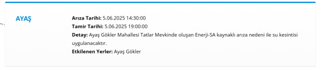ASKİ Ankara su kesintisi! 6-7 Haziran Ankara'da su kesintisi ne zaman bitecek, sular ne zaman gelecek?