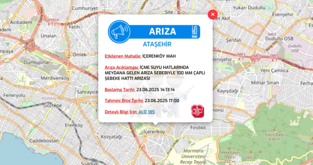 İstanbul ATAŞEHİR su kesintisi! 23-24 Haziran İSKİ Ataşehir su kesintisi ne zaman bitecek, sular ne zaman gelecek?