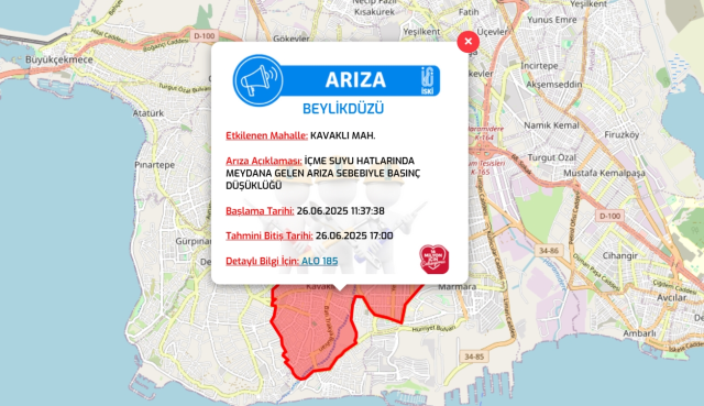 İstanbul BEYLİKDÜZÜ su kesintisi! 26-27 Haziran İSKİ Beylikdüzü su kesintisi ne zaman bitecek, sular ne zaman gelecek?