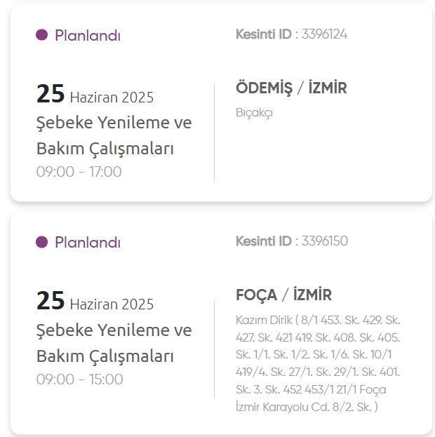 İzmir GEDİZ elektrik kesintisi! 25 Haziran İzmir'de elektrik kesintisi ne zaman bitecek, elektrikler ne zaman gelecek?