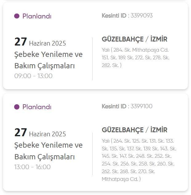 İzmir GEDİZ elektrik kesintisi! 27 Haziran İzmir'de elektrik kesintisi ne zaman bitecek, elektrikler ne zaman gelecek?