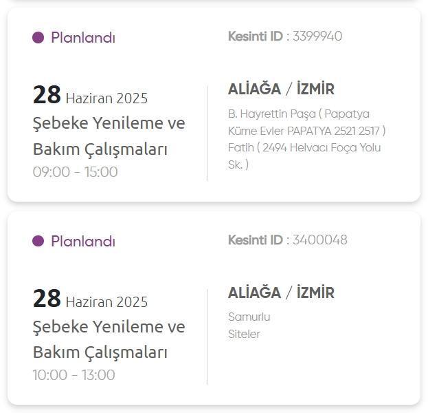 İzmir GEDİZ elektrik kesintisi! 28-29 Haziran İzmir'de elektrik kesintisi ne zaman bitecek, elektrikler ne zaman gelecek?