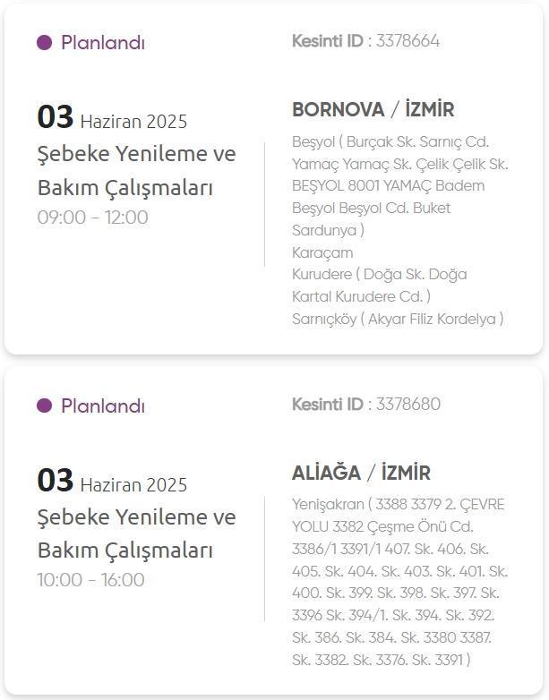İzmir GEDİZ elektrik kesintisi! 3 Haziran İzmir'de elektrik kesintisi ne zaman bitecek, elektrikler ne zaman gelecek?