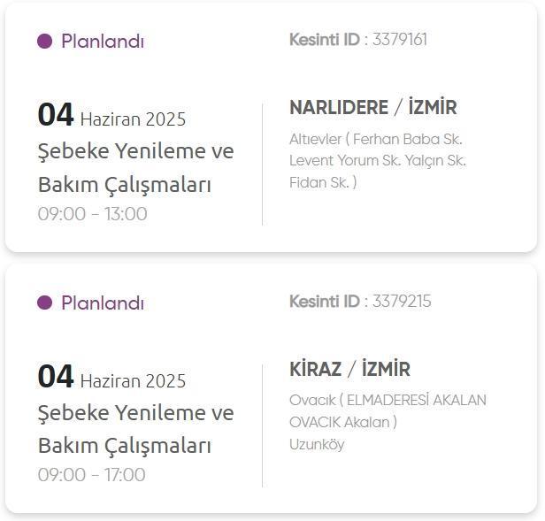 İzmir GEDİZ elektrik kesintisi! 4 Haziran İzmir'de elektrik kesintisi ne zaman bitecek, elektrikler ne zaman gelecek?
