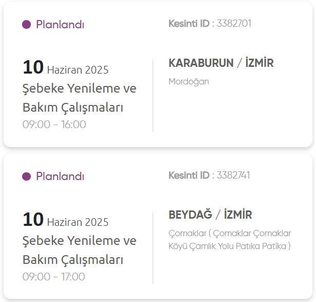 İzmir GEDİZ elektrik kesintisi! 5 Haziran İzmir'de elektrik kesintisi ne zaman bitecek, elektrikler ne zaman gelecek?
