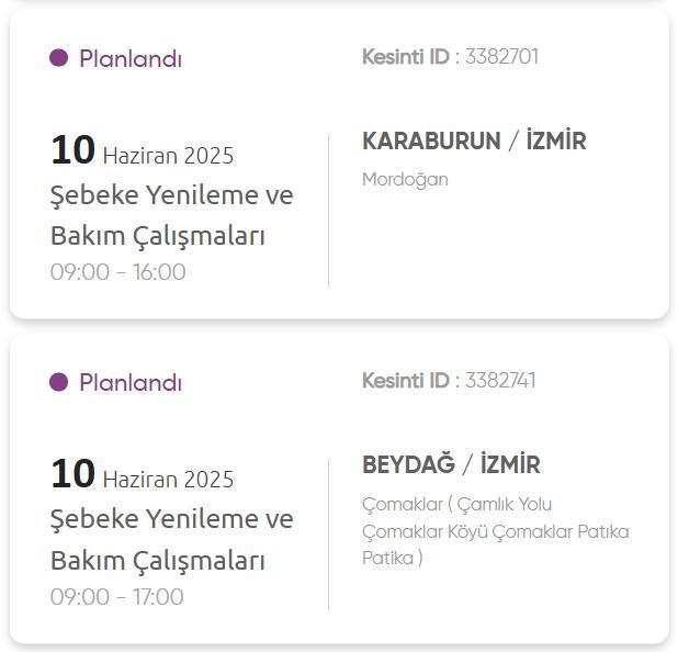 İzmir GEDİZ elektrik kesintisi! 7 Haziran İzmir'de elektrik kesintisi ne zaman bitecek, elektrikler ne zaman gelecek?