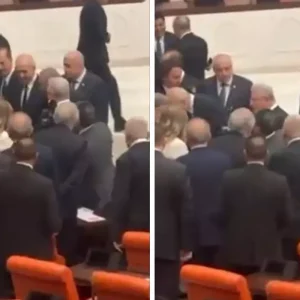 Mecliste hareketli dakikalar DEM Partili Sirri Sakik Devlet Bahceli ile