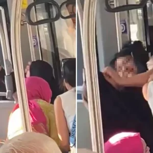 Otobuste carsafli kadina saldirdi Defolun gidin bu ulkeden