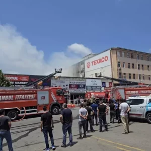 Umraniyede Yangin Dukkanlar Alev Alev Yandi