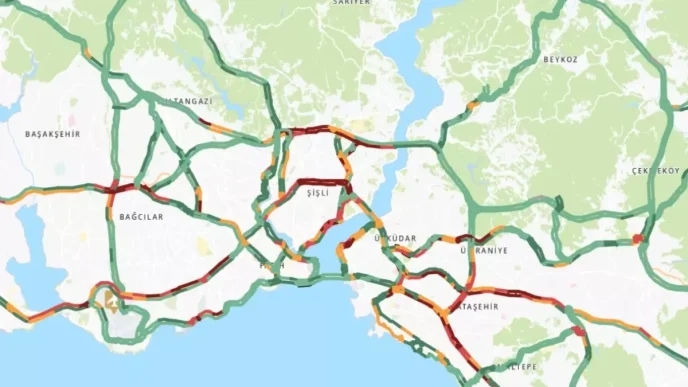 trafik durumu haritasi canli 17 haziran 18758006 9850 amp