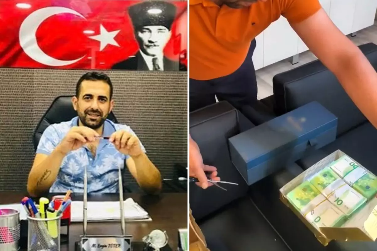 Baklava kutusunda 110 bin euro rusvet iddiasiyla gozaltina alinan baskan
