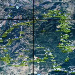 Bursa Harmanciktaki Orman Yanginina Mudahale Devam Ediyor