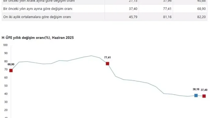 Hizmet Uretici Fiyatlari Haziranda Yillik 3740 Artti