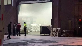 Inegolde Tekstil Fabrikasinda Yangin Cikti