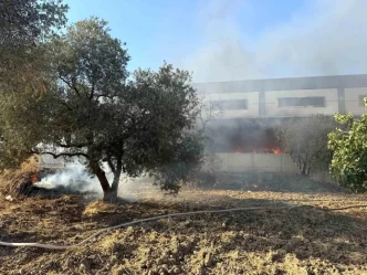 Kemalpasada Kamyonetteki Yangin Fabrikayi Tehdit Etti