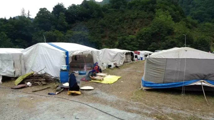 Orduda Findik Hasadi Icin Mevsimlik Tarim Iscileri Geldi