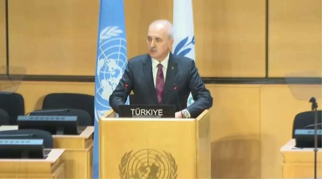 TBMM Baskani Kurtulmustan Kuresel Adalet Vurgusu